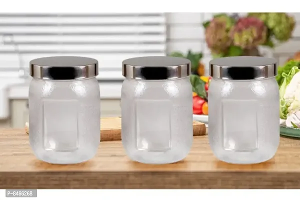 Jar Airtight Plastic Container For Kitchen Storage Set Of 3 1L Each-thumb5