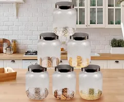 Jar Airtight Plastic Container For Kitchen Storage Set Of 6 650Ml Each-thumb3
