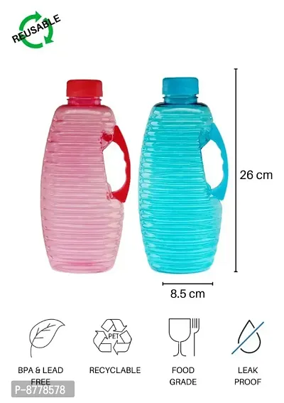 Stylish Jugs / Water Bottles, 1.3 L, Multicolor, Set of 3-thumb2
