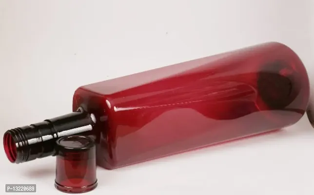 Elegant 1 ltr Water Bottles, Set of 3, RED  WINE, Frost-thumb5