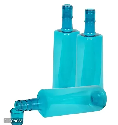Elegant 1 ltr Water Bottles, Set of 3, BLUE, Frost-thumb4