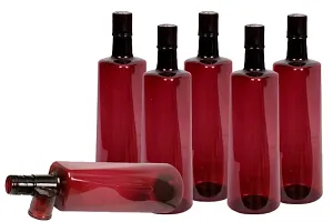 Stylish 1 ltr Water Bottles, Set of 6, WINERED, Frost-thumb3