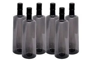 Stylish 1 ltr Water Bottles, Set of 6, SMOKEY GREY, Frost-thumb2