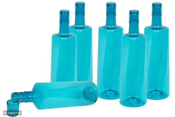 Stylish 1 ltr Water Bottles, Set of 6, BLUE, Frost-thumb3