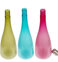 Trendy Pastel 1.3 ltr Water Bottles, Set of 3, with STEEL CAP, MULTICOLOR, FROSY TALL-thumb1