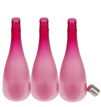 Trendy Pastel 1.3 ltr Water Bottles, Set of 6, with STEEL CAP, PINK  BLUE,  FROSY TALL-thumb2