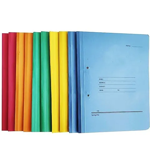 Dotpot Transparent Envelope Folder,Poly-Plastic A4 Documents File Storage Bag With Snap Button Set Of 10