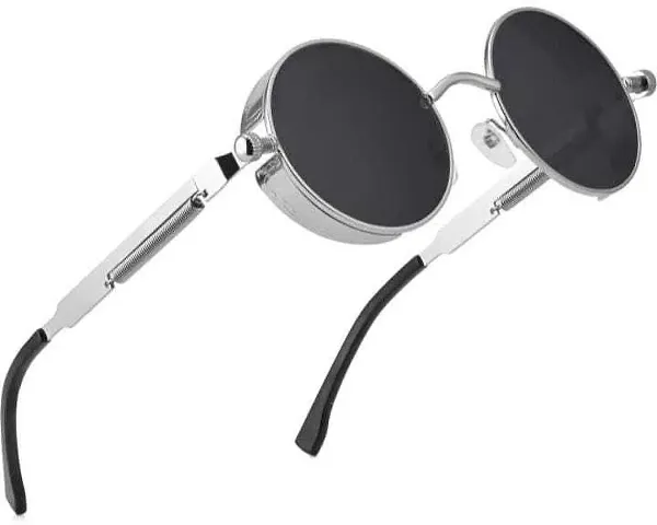 Rich Club® Unisex Metal Body inspired from Round Sunglass for Boys & Girls