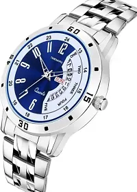 TIMEMORE TM24 BLUE BLUE DIAL DAY  DATE FUNCTIONING Analog Watch  - For Men-thumb2