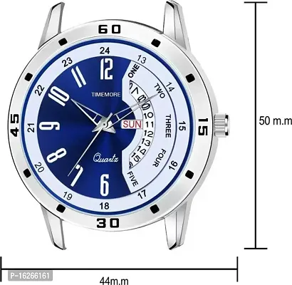 TIMEMORE TM24 BLUE BLUE DIAL DAY  DATE FUNCTIONING Analog Watch  - For Men-thumb4