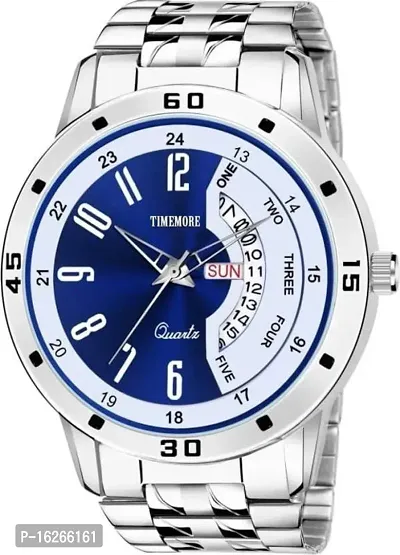 TIMEMORE TM24 BLUE BLUE DIAL DAY  DATE FUNCTIONING Analog Watch  - For Men-thumb0