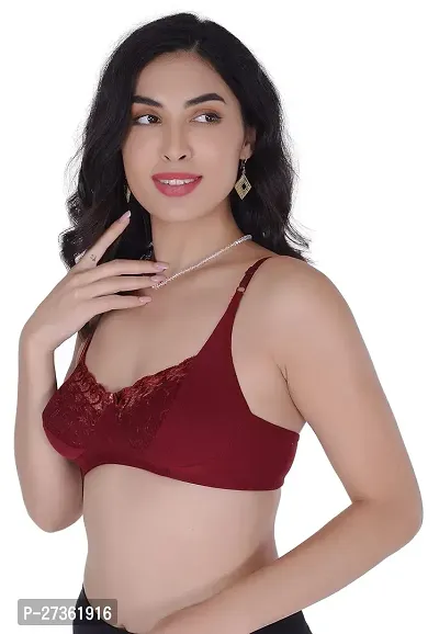 Women's Net Non-Padded Bra (Pack of 3)-thumb3