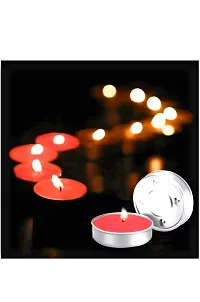 Casa Chic Paraffin Wa Stick Candles Especially Meant for Healing, Chakras, Ritual, Decoration, Lighting, Home Decor with Burning Time 3 to 4 Hours Each (Red)Pack of 50 (Red)-thumb1