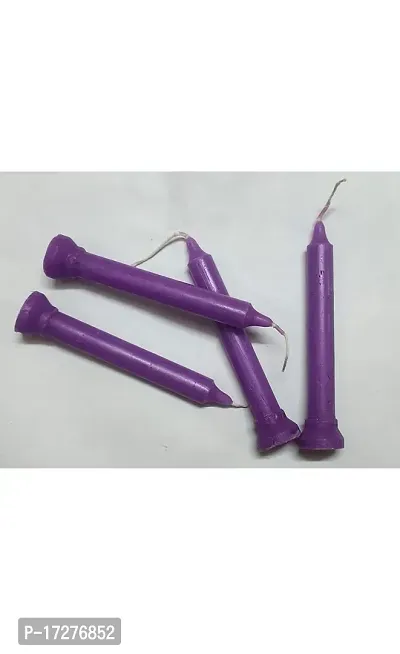 Taper Candle Chime Candles/ Stick Candle/ Spell Candle Set of 40 | Ritual Spell Candle | Unscented 7 Inch Long Candle (Purple)-thumb3