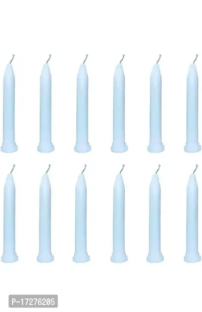 Taper Candle Chime Candles/ Stick Candle/ Spell Candle Set of 40 | Ritual Spell Candle | Unscented 7 Inch Long Candle (White)