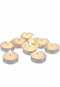 Casa Chic Paraffin Wa Stick Candles Especially Meant for Healing, Chakras, Ritual, Decoration, Lighting, Home Decor with Burning Time 3 to 4 Hours Each (Red)Pack of 50 (White)-thumb1