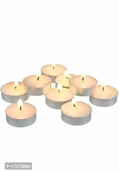 Casa Chic Paraffin Wa Stick Candles Especially Meant for Healing, Chakras, Ritual, Decoration, Lighting, Home Decor with Burning Time 3 to 4 Hours Each (Red)Pack of 50 (White)-thumb2