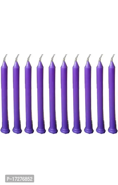 Taper Candle Chime Candles/ Stick Candle/ Spell Candle Set of 40 | Ritual Spell Candle | Unscented 7 Inch Long Candle (Purple)