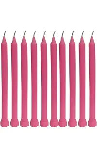 Taper Candle Chime Candles/ Stick Candle/ Spell Candle Set of 40 | Ritual Spell Candle | Unscented 7 Inch Long Candle (Pink)-thumb1