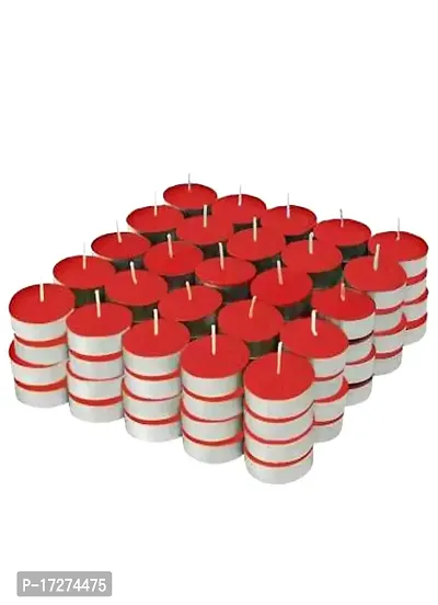 Casa Chic Paraffin Wa Stick Candles Especially Meant for Healing, Chakras, Ritual, Decoration, Lighting, Home Decor with Burning Time 3 to 4 Hours Each (Red)Pack of 50 (Red)-thumb0