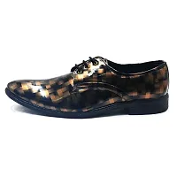 Stylish Golden Patent Leather Formal Shoes For Men-thumb1
