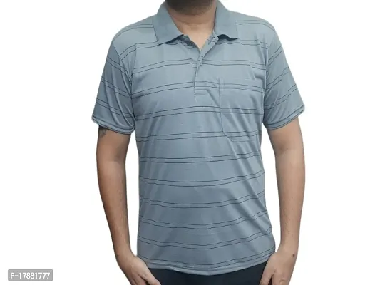 Cotton Polo T Shirt With Pocket on Chest-thumb0