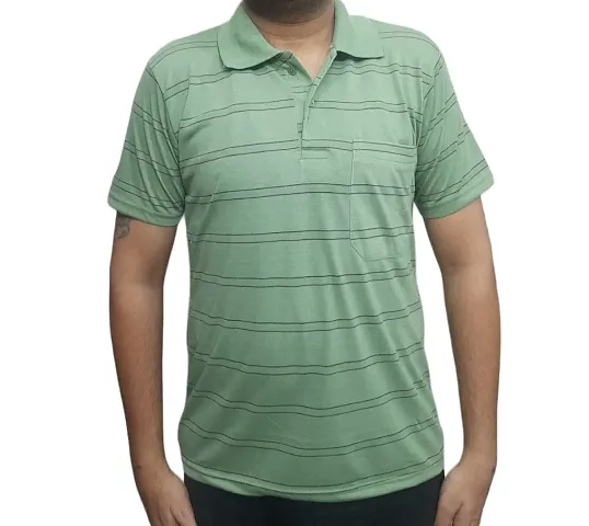 Polo T Shirt With Pocket on Chest