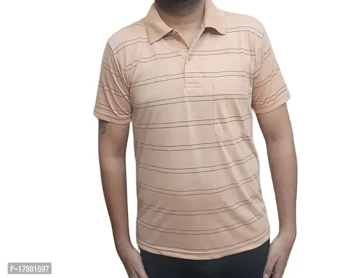 Cotton Polo T Shirt With Pocket on Chest