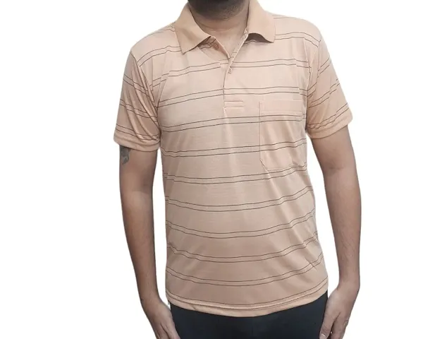 Polo T Shirt With Pocket on Chest