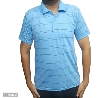 Cotton Polo T Shirt With Pocket on Chest