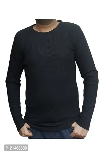 Cotton Full Sleeve Round Neck T Shirt