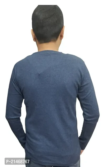 Cotton Full Sleeve Round Neck T Shirt-thumb2