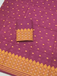 Attractive Cotton Blend Dyed Toss Mekhela Chador Jura-thumb3