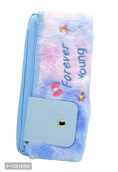 Pencil pouch // far pencil pouch// pencil case// blue  far pencil pouch-thumb2