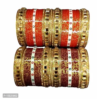 Bangles set// punjabi bangles set //  red+ mahroon bangles set // combo bangles set