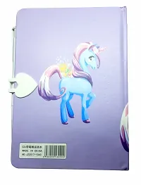 UNICORN PRUPLE Diary :: Kids ::Kids girl/boy Gifting Ideal for Gifting. Very innovative and useful Birthday Return Gift and for your own kids also. Lock Diary ::Diary  Notebook for Kids, School  Off-thumb2