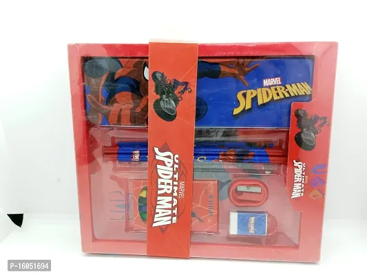 KIDS Stationery Gift// Gift Set For Kids// Spiderman Pencil Gift Set For Kids-thumb0