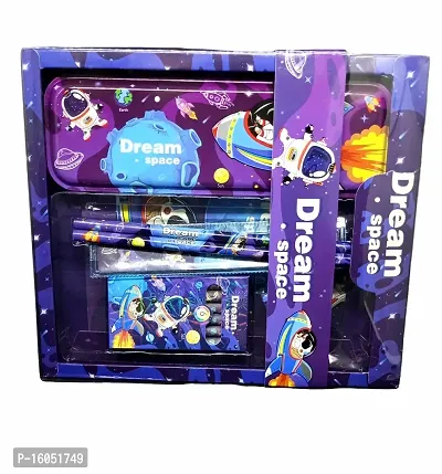 Kids Stationery Gift Set // Gift Set For Kids// Dream Space Pencil Gift Set For Kids // Pencil Box// Pencil Case-thumb0