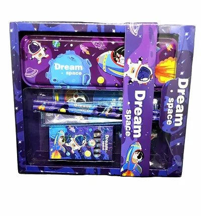 Kids Stationery Gift Set // Gift Set For Kids// Dream Space Pencil Gift Set For Kids // Pencil Box// Pencil Case