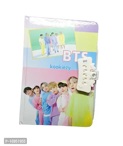 Bts Diary Kids Lock Diary Diary  Notebook for Kids, School  Offices Kids girl/boy Gifting Ideal for Gifting. Very innovative and useful Birthday Return Gift and for your own kids also-thumb0