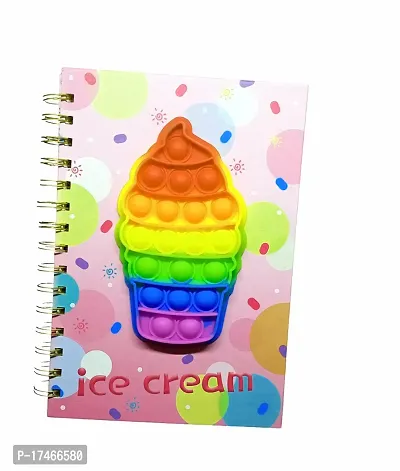 Icecream Shape Diary  Notebook for Kids, School  Offices ::Kids girl/boy Gifting Ideal for Gifting. Very innovative and useful Birthday Return Gift and for your own kids also.-thumb0