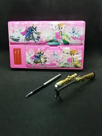 Pencil case//Jumbo pencil case//Frozen pencil box with gun pen-thumb1
