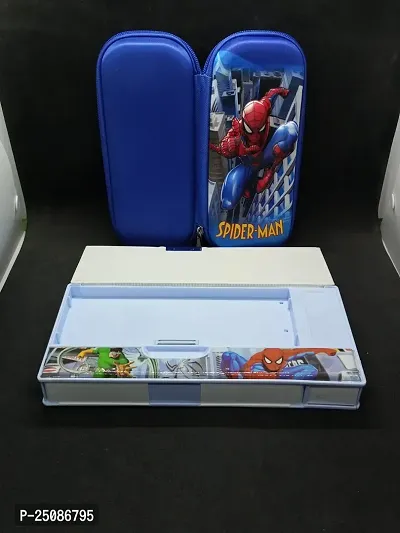 pencil case//pencil box//combo stationery set for kids //pencil box for boys/girls//jumbo pencil box for kids//spider man pencil box for kids-thumb4