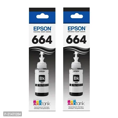 Epson 664 / T664 / T664120 Set of 2 Black Ink Bottles-thumb0