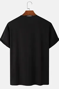 Stylish Cotton Blend Round Neck Half sleeve T Shirt For Men-thumb1