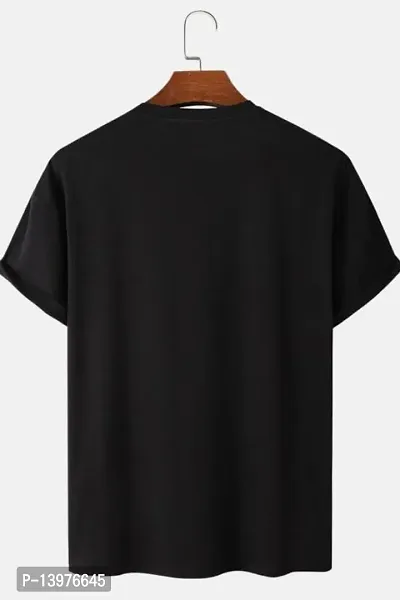 Stylish Cotton Blend Round Neck Half sleeve T Shirt For Men-thumb2