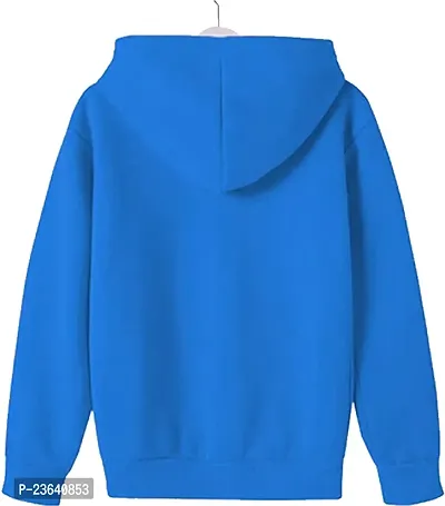 Stylish Blue Cotton Blend Hood  Top And Track Pant boys or Girls-thumb2
