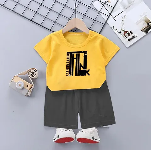 Fabulous Blend T-Shirts with Shorts For Boys