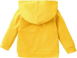 Stylish Yellow Cotton Blend Hood  Top And Track Pant boys or Girls-thumb1