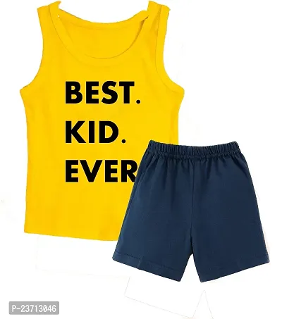 Stylish Fancy Cotton Blend Printed T-ShirtS With Shorts For Boys